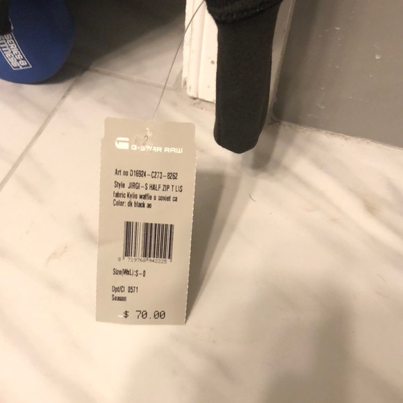 NWT Men’s G-Star Raw Neck Zip Long Sleeve - Picture 6 of 6